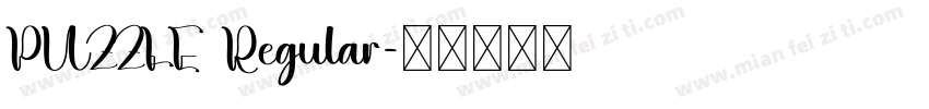 PUZZLE Regular字体转换